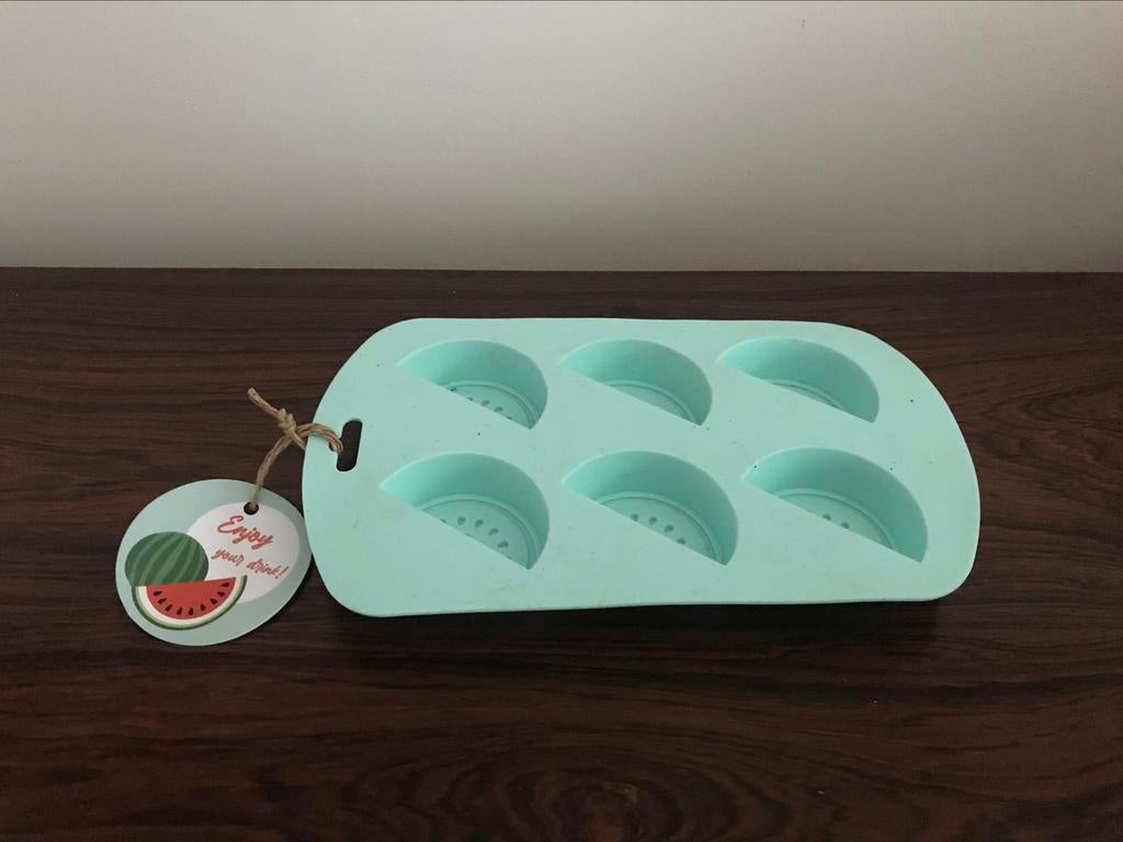 Ijsblokjes vormen meloen silicone mintgroen Nieuw, Ophalen of Verzenden