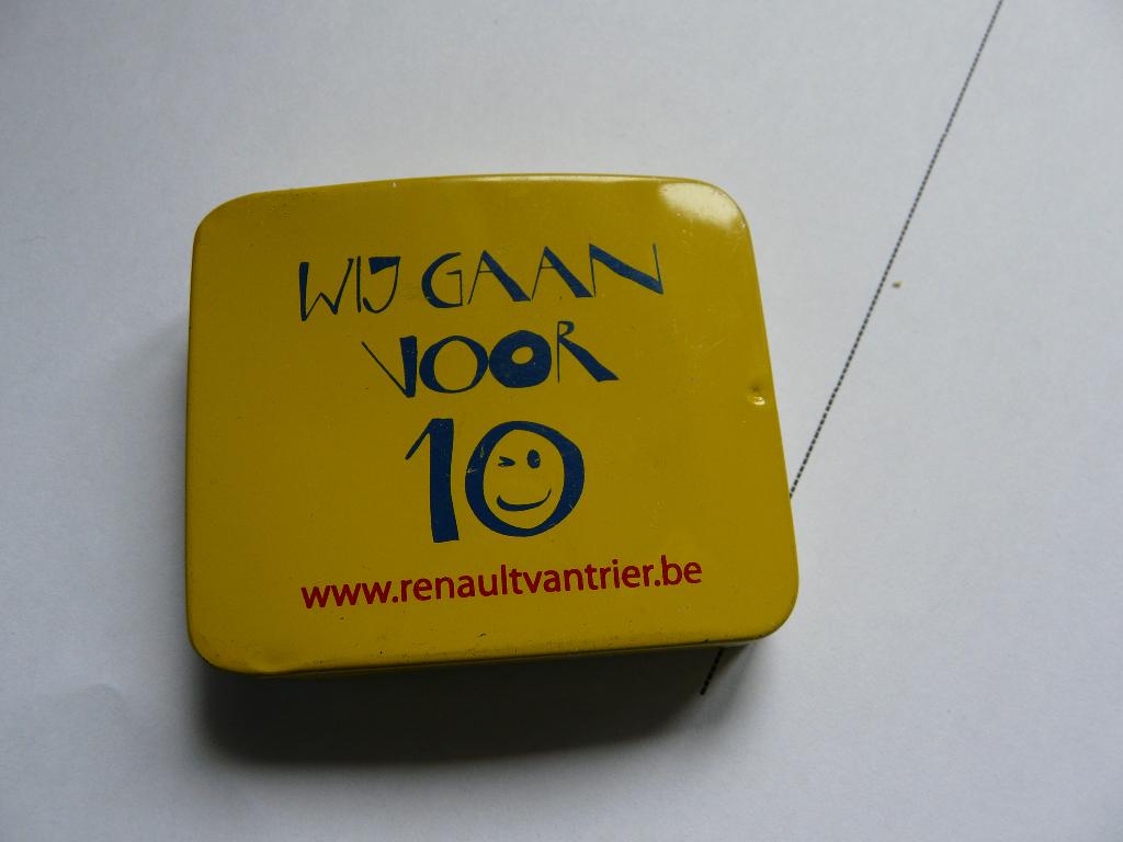 Promo Renault-Van Trier blikken doosje met muntjes, Ophalen, Zo goed als nieuw, Overige typen