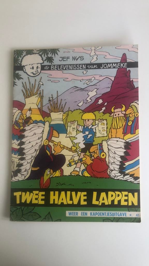 Twee halve lappen - eerste druk, Boeken, Eén stripboek, Ophalen, Gelezen, Jef Nys