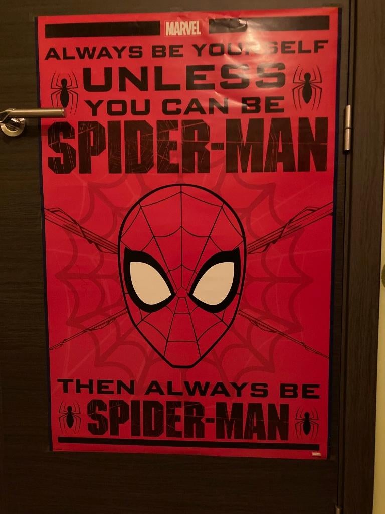 Grote deurposter Spiderman, Deurposter of groter, Ophalen of Verzenden, Film en Tv, Rechthoekig Staand