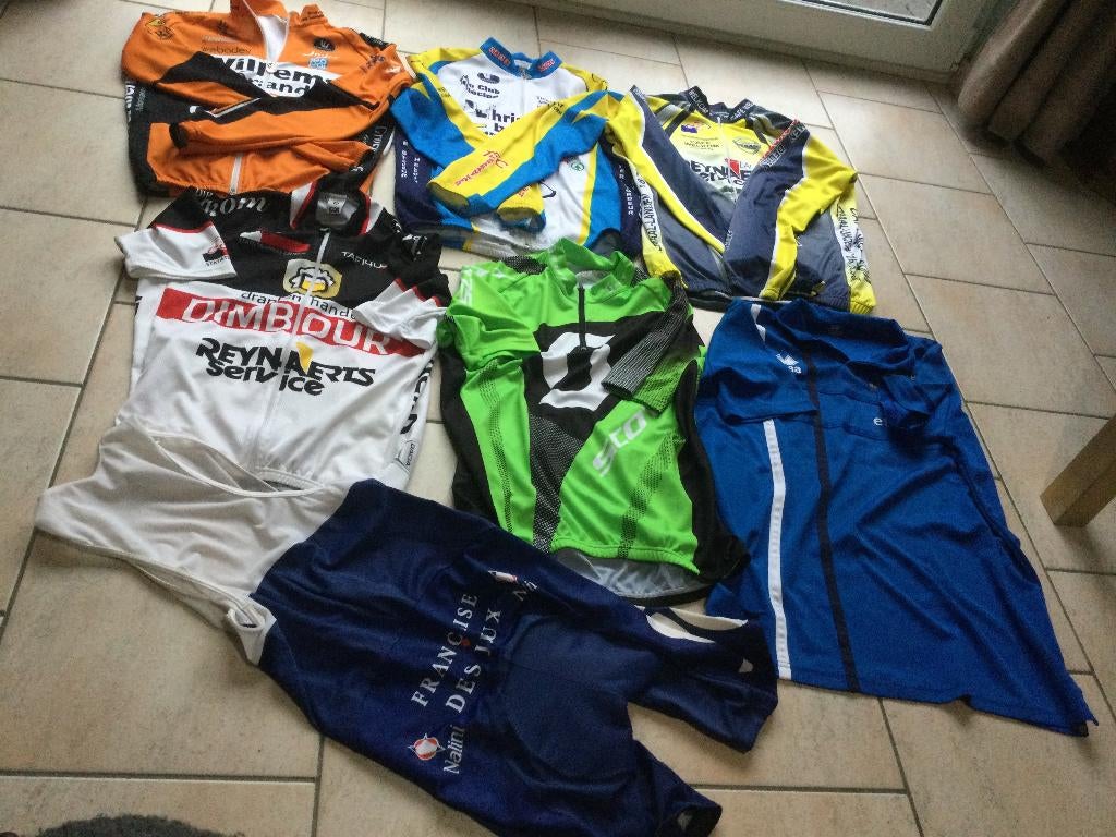 LOT DE MAILL0TS CYCLISME/DIVERSES MARQUES, Enlèvement ou Envoi, Utilisé, Vêtements