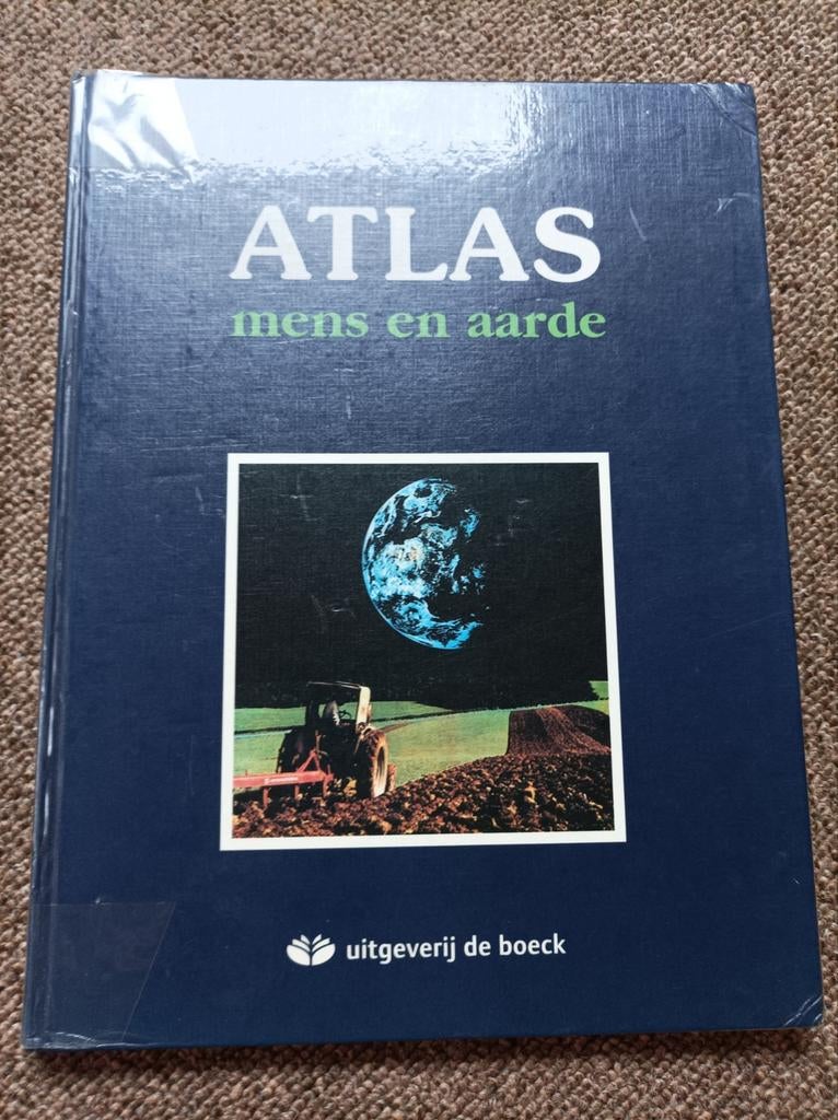 Atlas mens en aarde De Boeck, Ophalen of Verzenden, Zo goed als nieuw, Landkaart