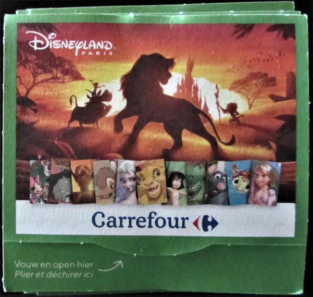 PAKJE PRENTJES DISNEYLAND CARREFOUR AAN 10 CT PER PAKJE., Enlèvement ou Envoi, Neuf, Autres sujets/thèmes, Gravure