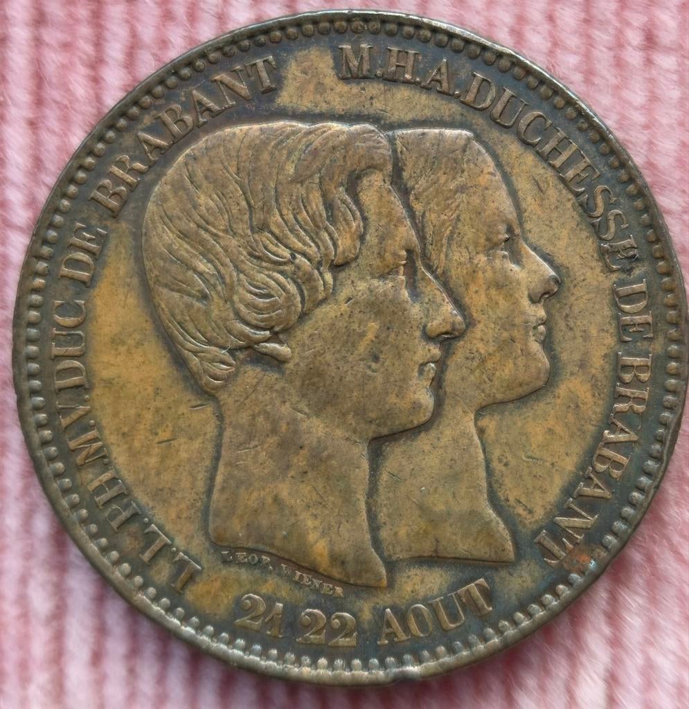 10 ct 1853 Huwelijk Model kleine A, Ophalen of Verzenden
