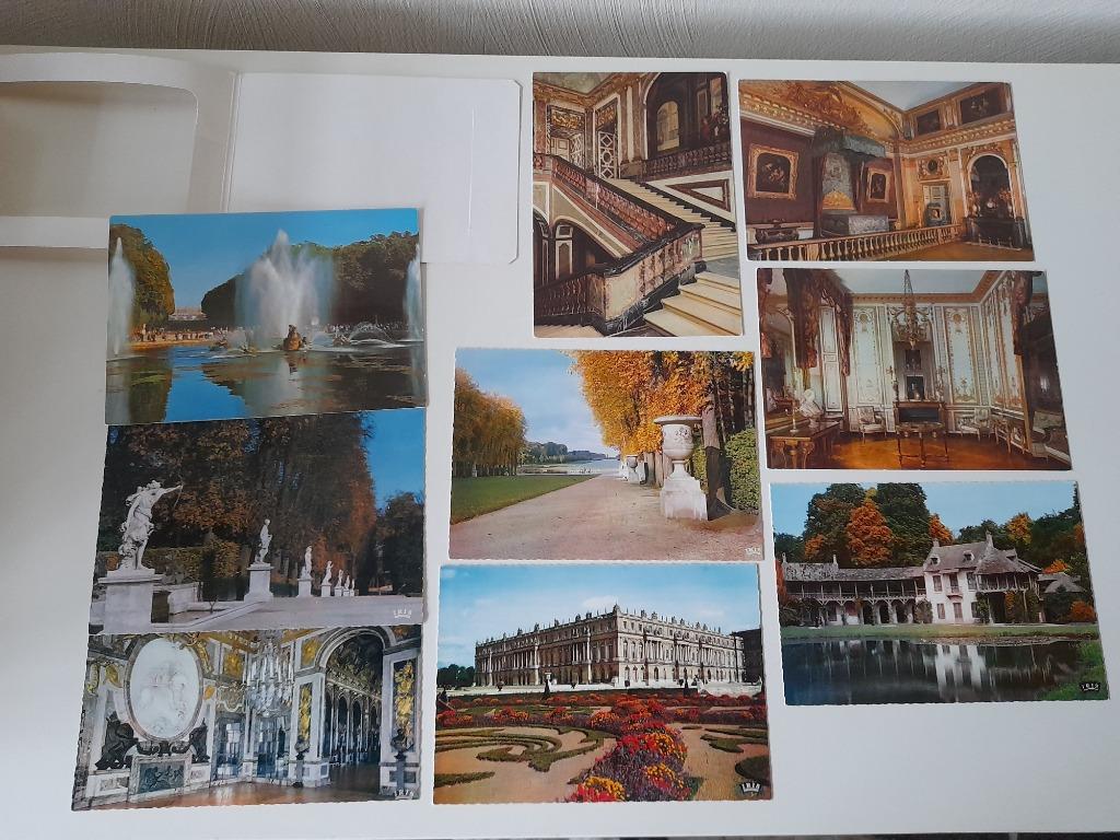 9 Cartes postales - Série Versailles, Enlèvement ou Envoi, 1960 à 1980, Non affranchie, France
