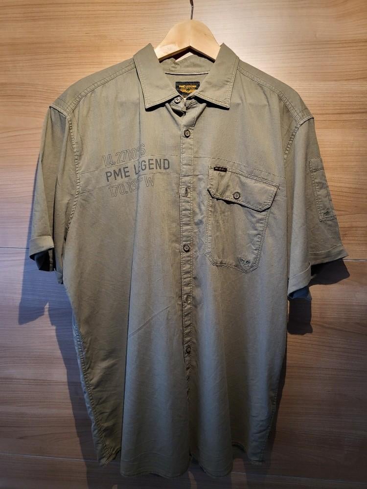 PME Legend hemd XXXL kaki, Overige kleuren, Ophalen of Verzenden, Zo goed als nieuw, PME Legend