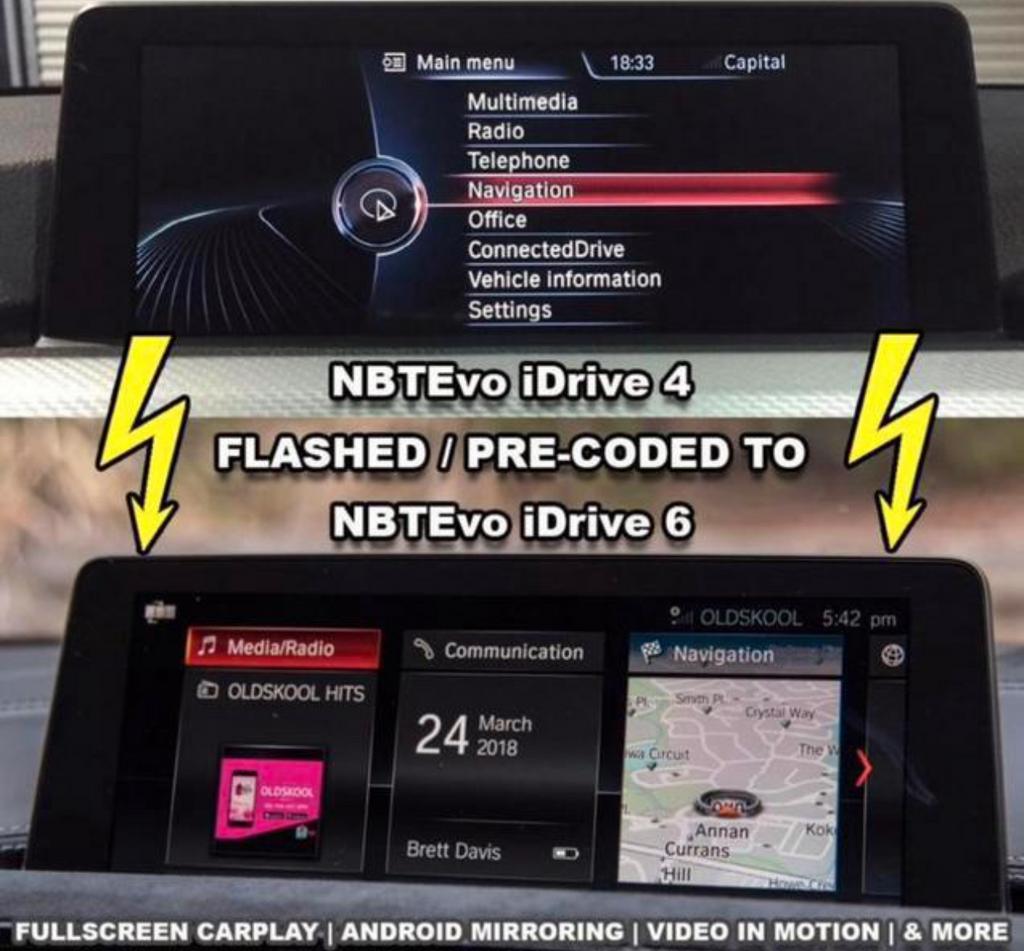 flash id4 vers id6 activation Apple CarPlay, Informatique & Logiciels, Logiciel Navigation, Enlèvement, Neuf, Mise à Jour, Bmw
