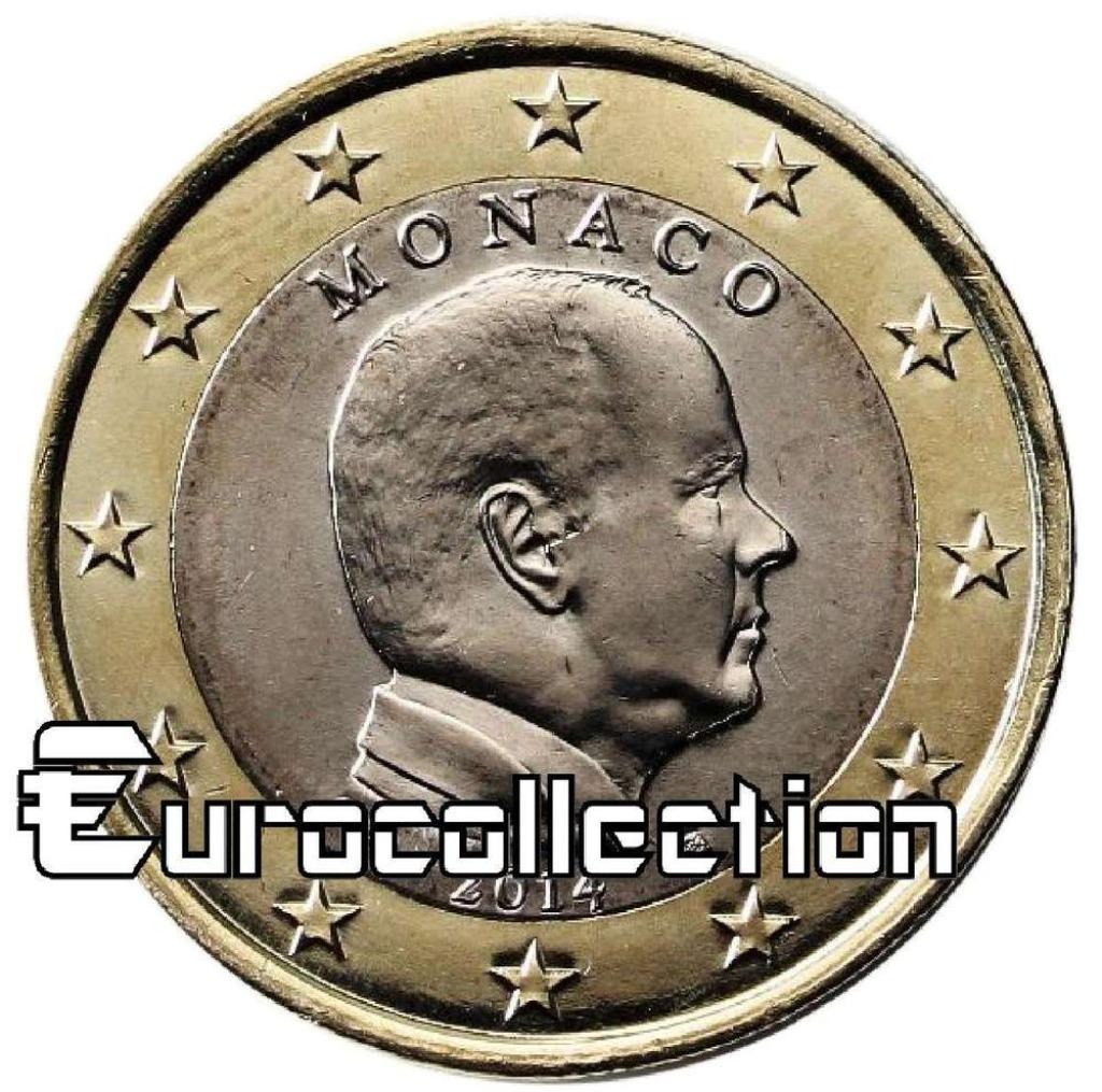 MONACO PIECE DE 1 EURO 2014 et 2020, Ophalen, Monaco, 1 euro, Losse munt