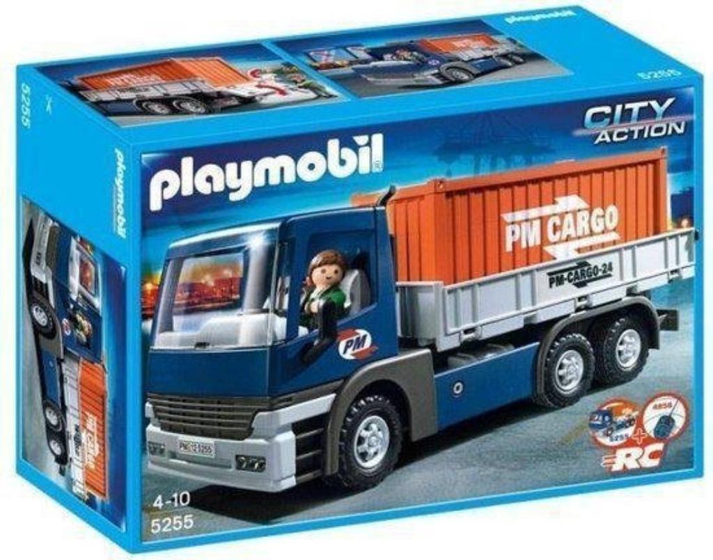 Playmobil City Action 5255 Cargo truck met container, Enlèvement ou Envoi, Comme neuf