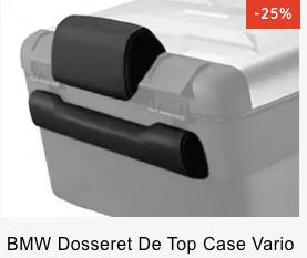 BMW Dosseret passager pour topcase VARIO, Motoren, Accessoires | Koffers en Tassen, Ophalen of Verzenden, Zo goed als nieuw