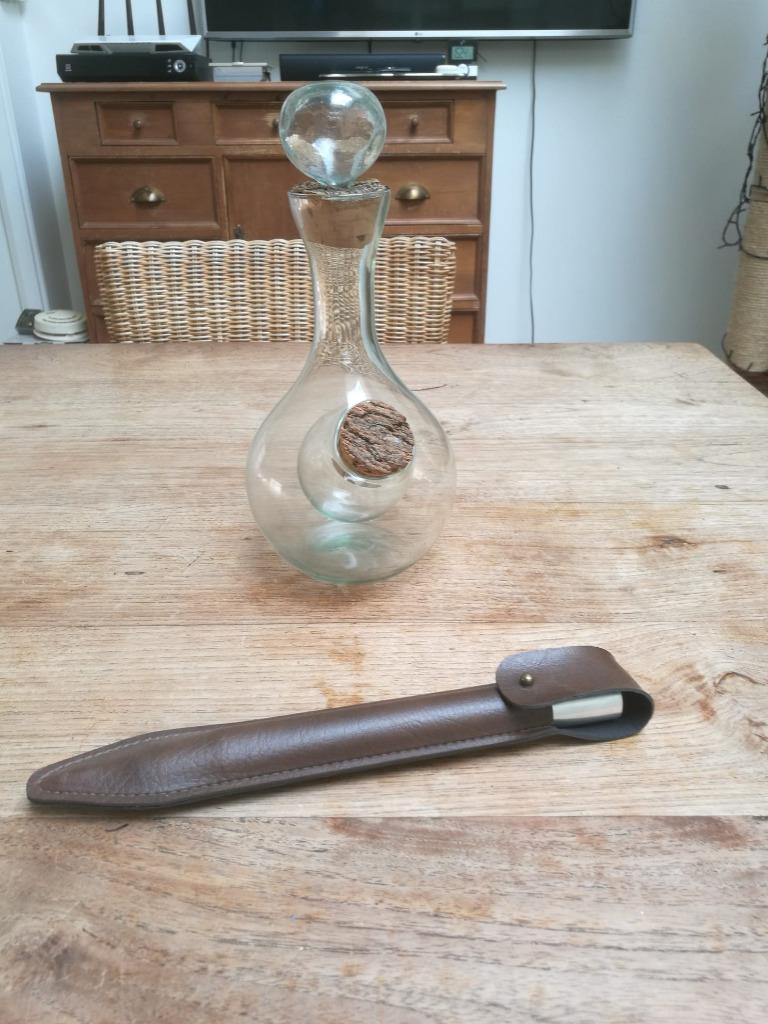 wijnkoeler decanteer kan thermometer, Antiek en Kunst, Ophalen of Verzenden