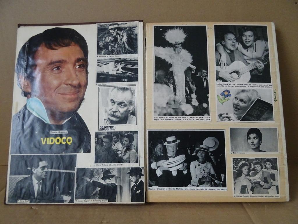 Curiosa vintage plakboek met oude filmsterren plakboek 1960, Antiek en Kunst, Curiosa en Brocante, Ophalen of Verzenden