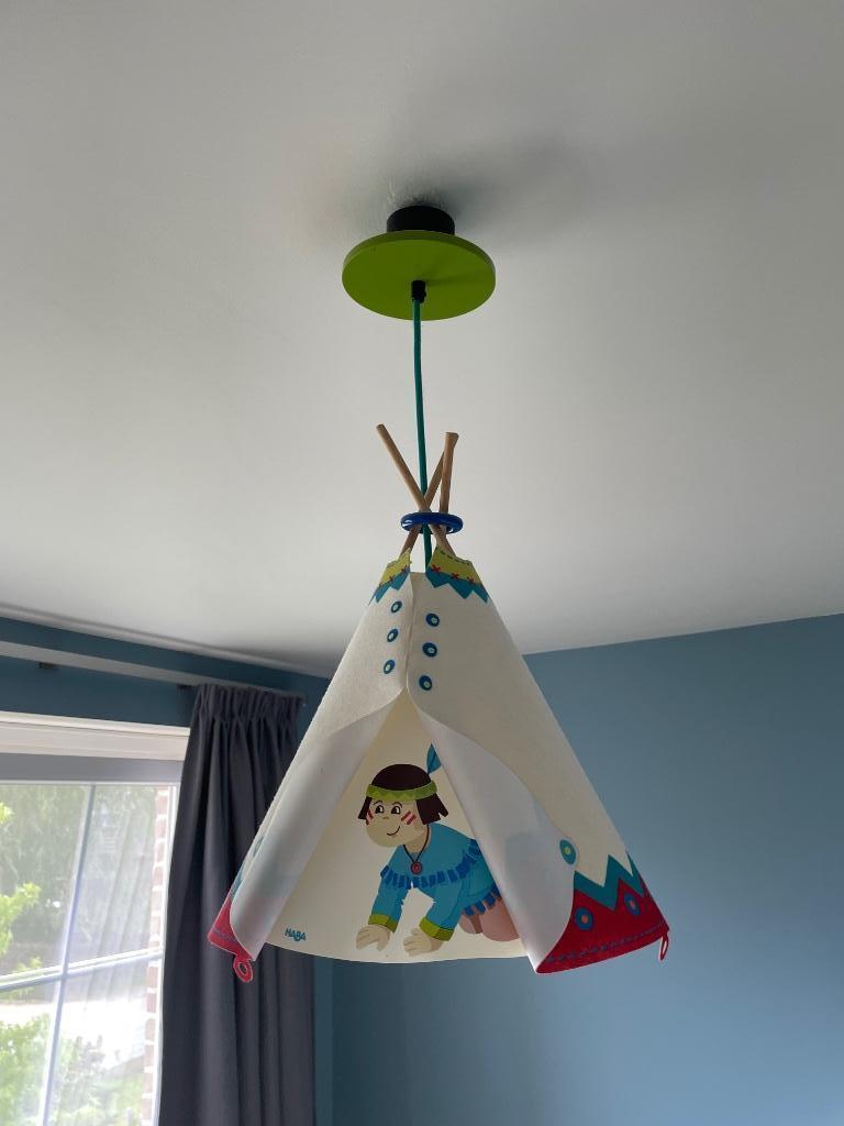 Hanglamp en kapstok Haba indiaan, Enlèvement, Comme neuf, Lampe