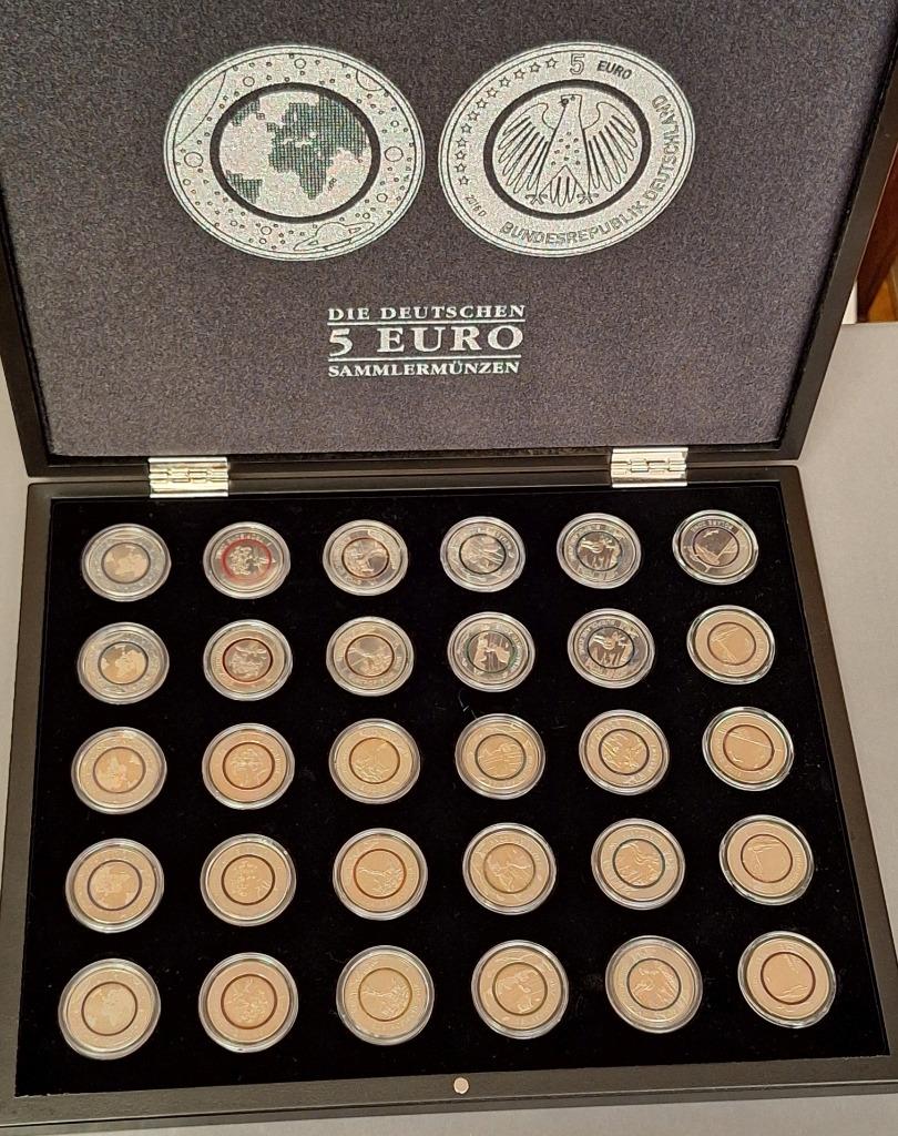 Duitsland 5 Euro verzamelmunten Klimaatzones der Aarde, Postzegels en Munten, Ophalen of Verzenden, Duitsland, 5 euro, Setje