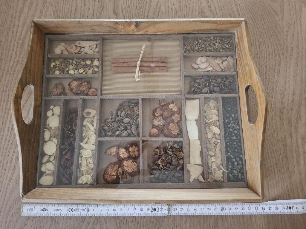 Decoratief dienblad 1, Huis en Inrichting, Ophalen, Zo goed als nieuw, Rechthoekig, Hout