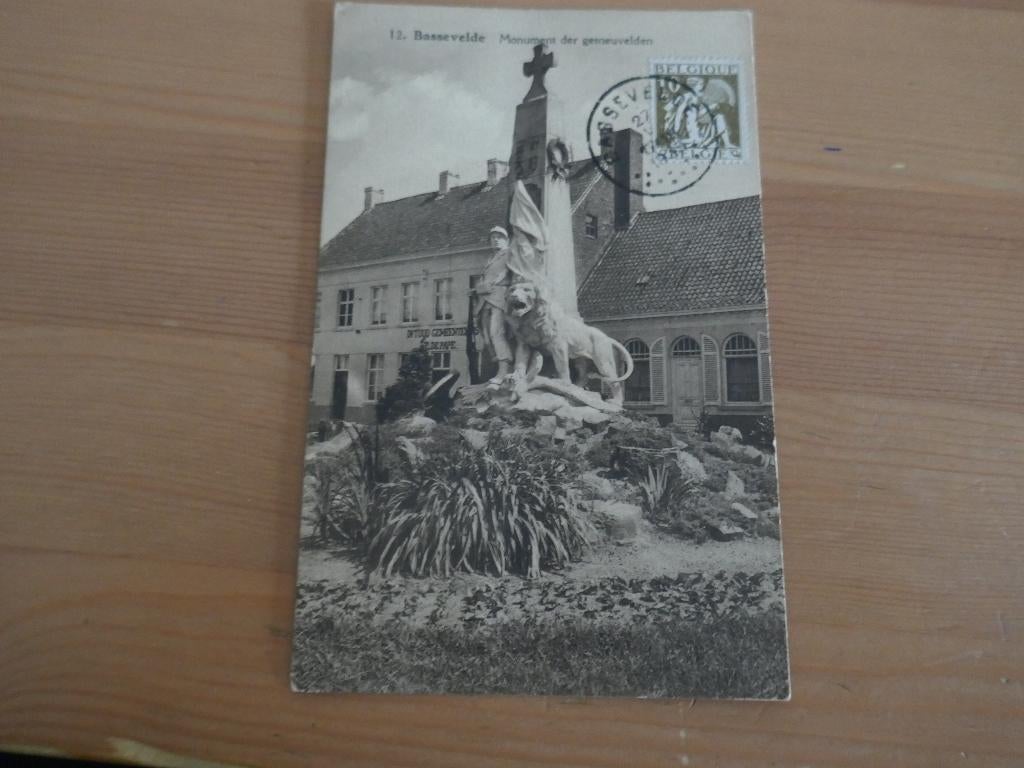 bassevelde monument der gesneuvelden, Ophalen of Verzenden, Gelopen, Oost-Vlaanderen
