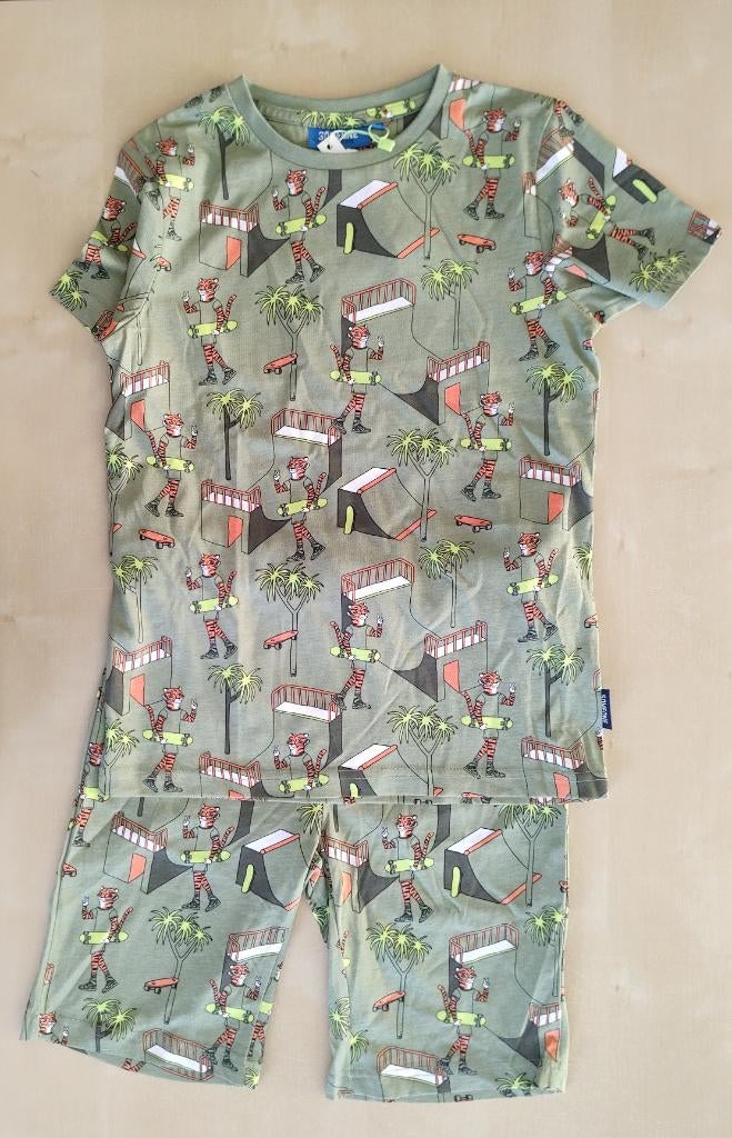 Shortama Someone Tijger met skateboard, maat 134 (nieuw), Neuf, Garçon, Enlèvement ou Envoi, Vêtements de nuit ou Sous-vêtements