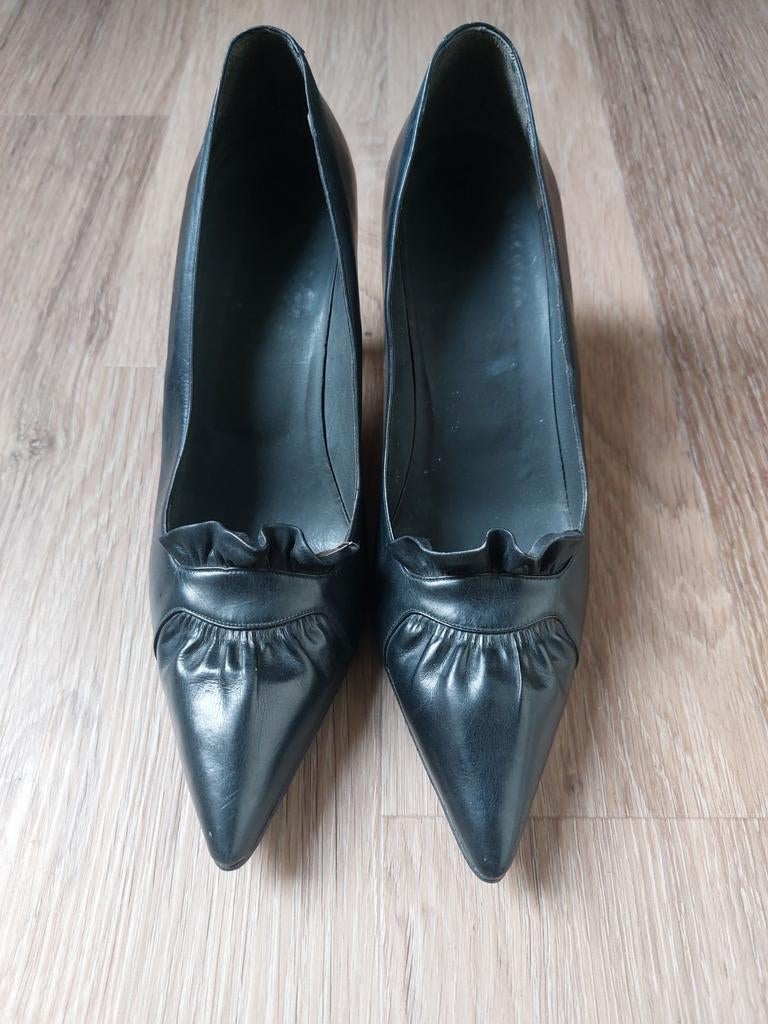 Zwarte pumps maat 37/38, Kleding | Dames, Ophalen of Verzenden, Gedragen, Zwart, Pumps
