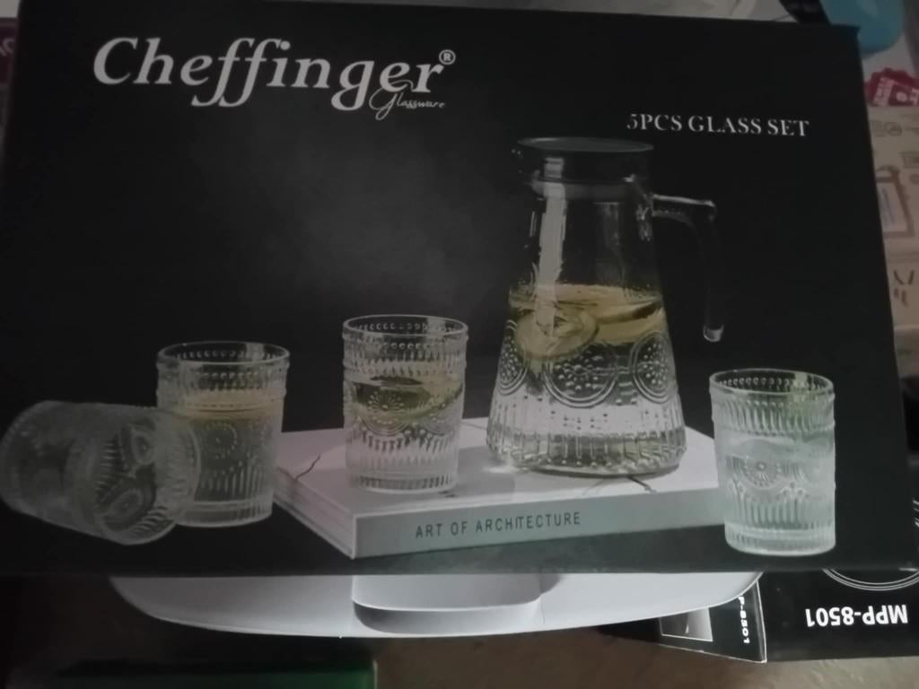glas set 5 stuks, Ophalen, Nieuw