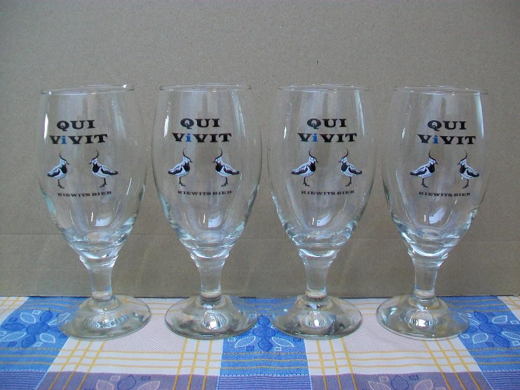 Qui Vivit - Glas Glazen Kiewit - Kiewits Bier - Ter Dolen, Enlèvement ou Envoi, Comme neuf, Verre à bière