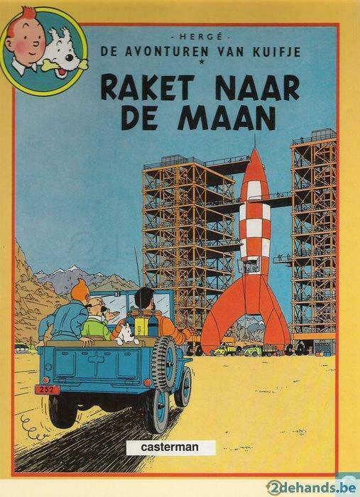 Kuifje - Raket naar de Maan - Hardcover (Uitgave: 1986), Boeken, Gelezen