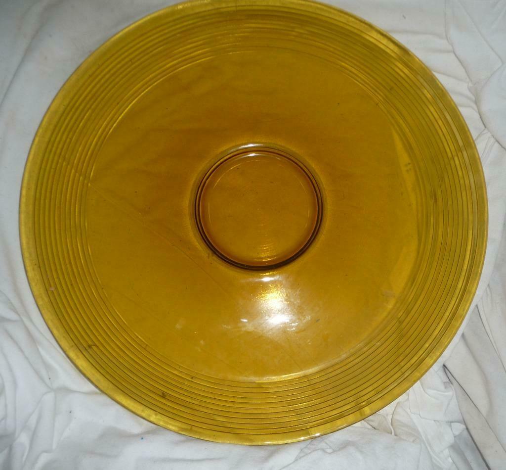 Schaal oranje glas vintage, Ophalen, Gebruikt, Schaal, Rond