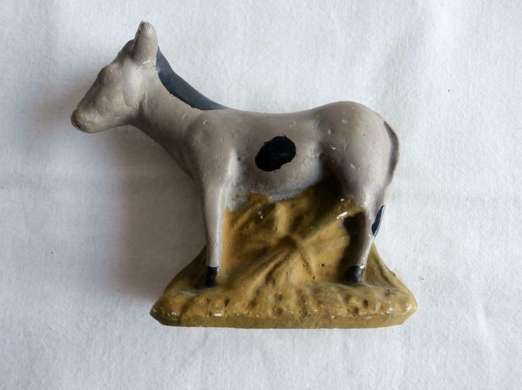 Ancienne statuette d'âne en plâtre (rétro), Enlèvement ou Envoi, Utilisé, Animal
