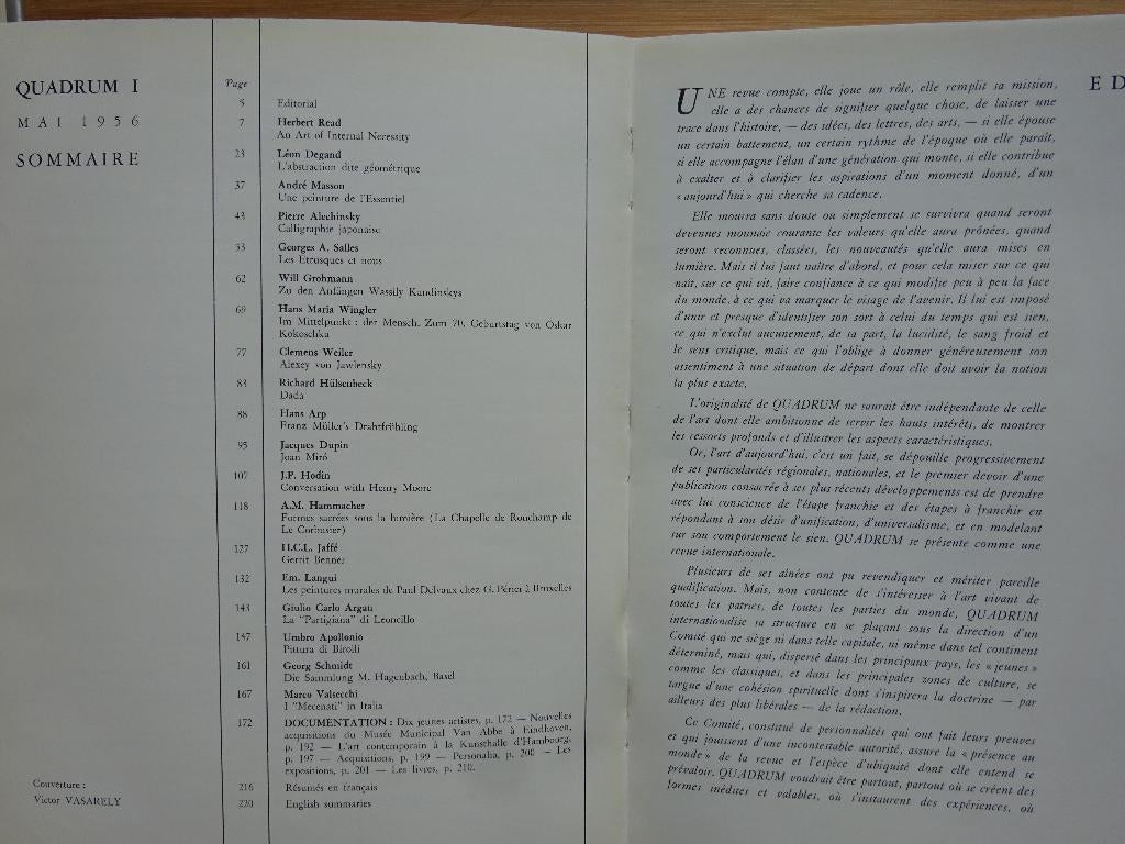 Quadrum Vol I, 1956, Enlèvement ou Envoi, Utilisé, Peinture et dessin