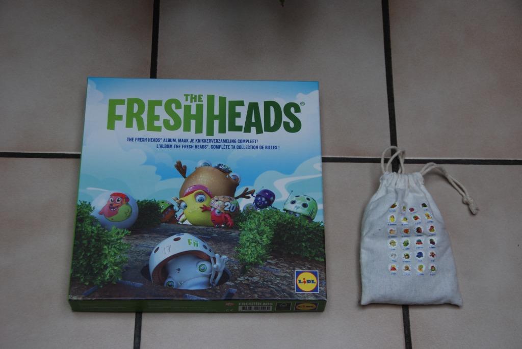 Collection Album et billes Freshheads Lidl complet + doubles, Collections, Lidl, Enlèvement ou Envoi