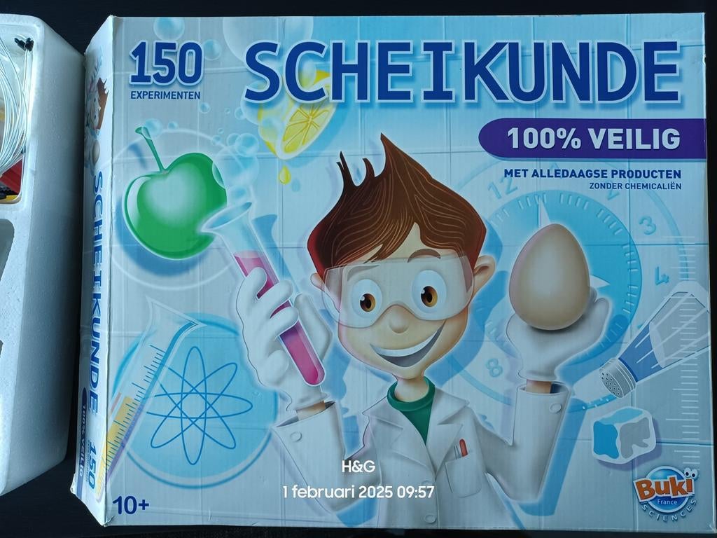 Scheikunde experimenten doos €5, Ophalen, Zo goed als nieuw, Ontdekken