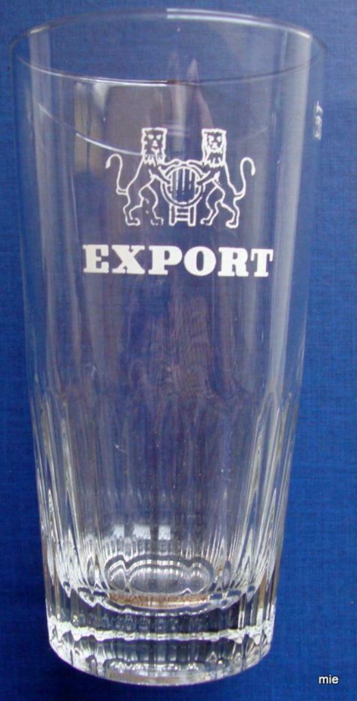 Bier brouwerij glas Export Caulier Laken, Enlèvement ou Envoi, Comme neuf, Verre à bière