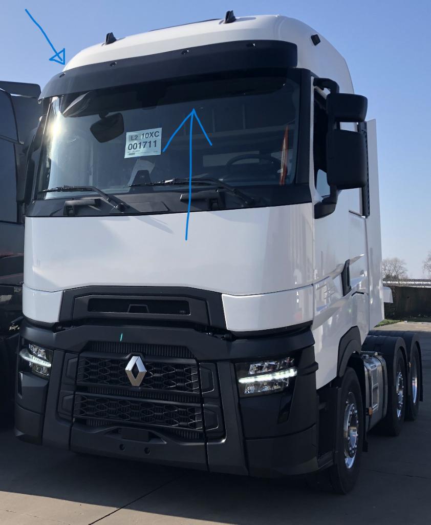 Vrachtwagen onderdelen: Zonneklep, loopplaten, schotelvoeten, Ophalen, Nieuw, Renault, Carrosserie en Plaatwerk