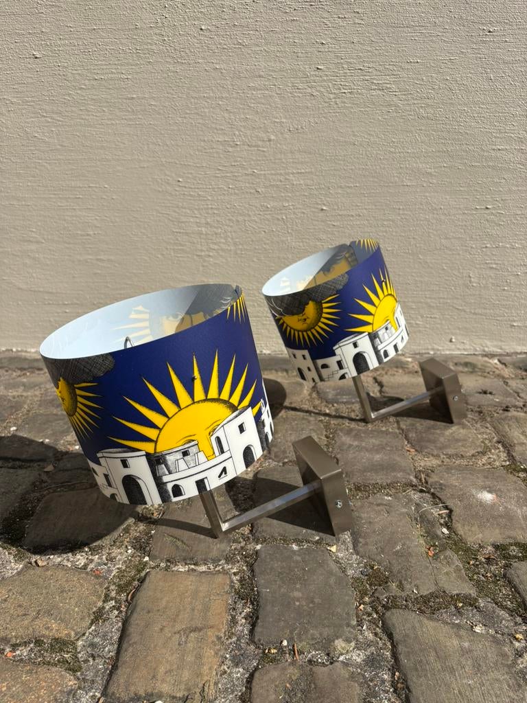 2 appliques murales « Sole di Capri » de Fornasetti, Enlèvement ou Envoi, Comme neuf, Métal, Nineties