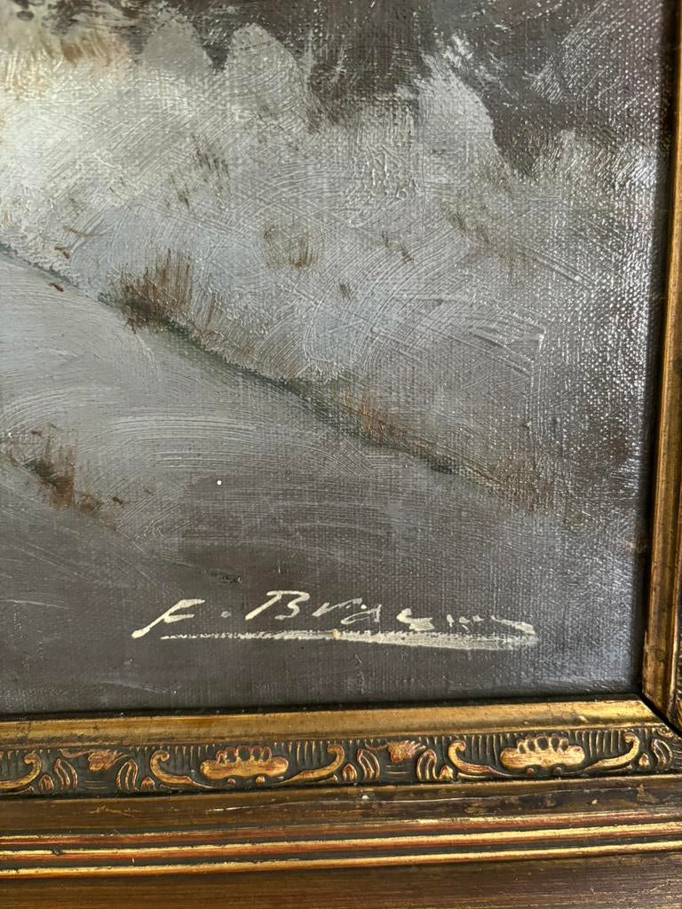Schilderij olieverf E.braems (1883-1965), Antiek en Kunst, Ophalen