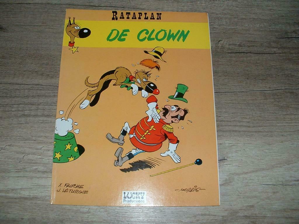 strip van rataplan nr 4 "de clown" 1993 1e druk, Boeken, Ophalen of Verzenden, Zo goed als nieuw, Morris