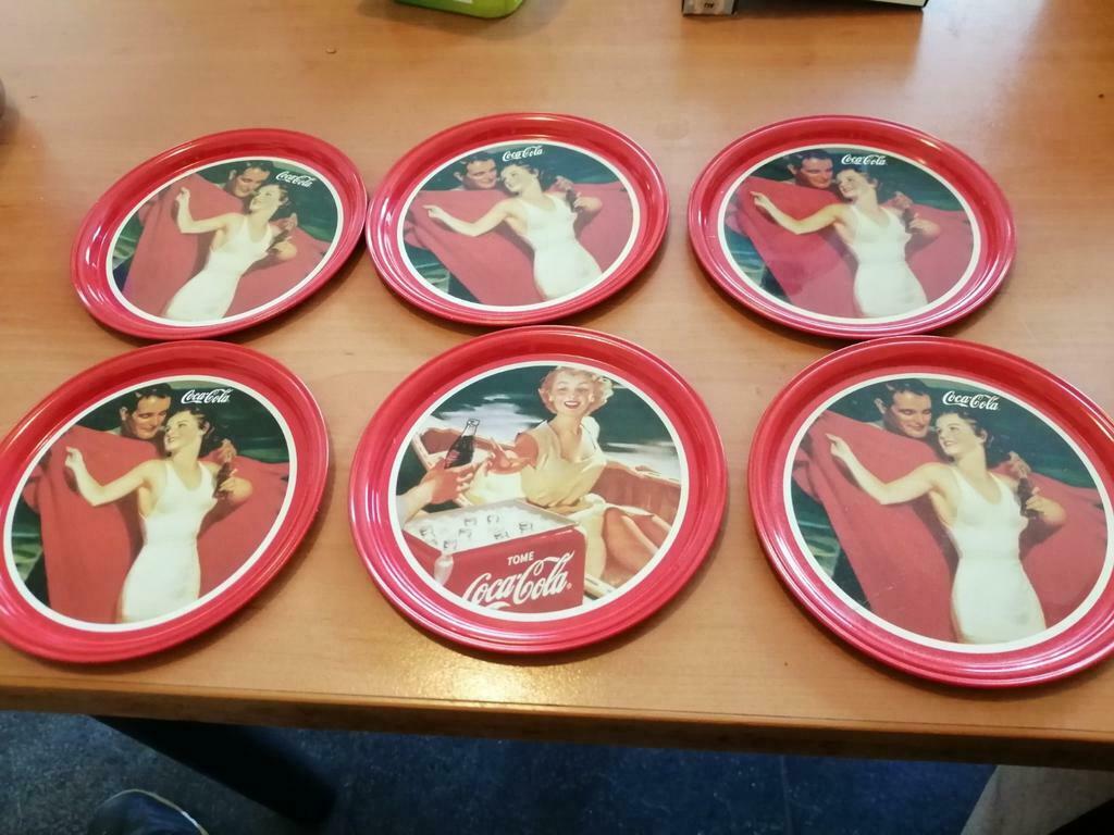 6 sous-verres en métal Coca-Cola, Maison & Meubles, Enlèvement ou Envoi, Comme neuf, Verre ou Tasse