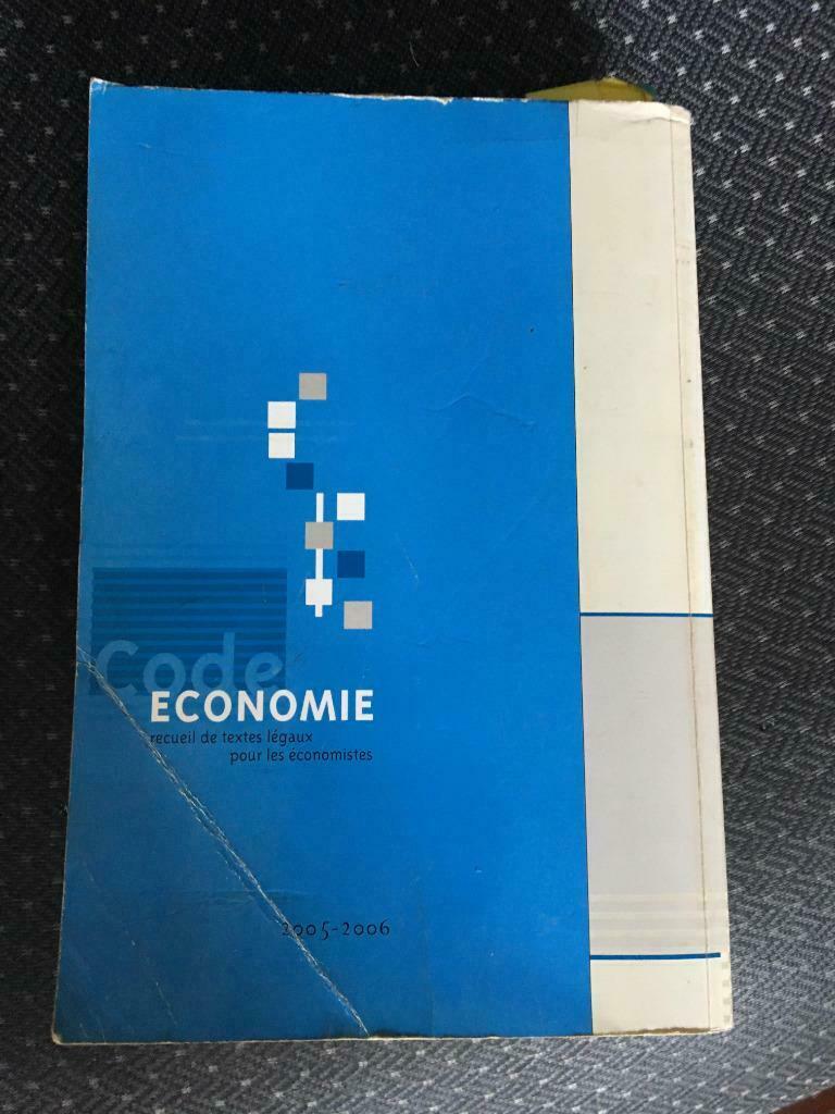 Code Economie  2005-2006, Ophalen, Gelezen, Economie