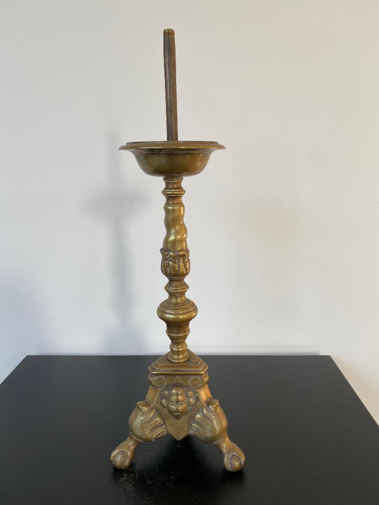 Vintage Bougeoir en Laiton Cuivre Bronze, Enlèvement ou Envoi, Bronze