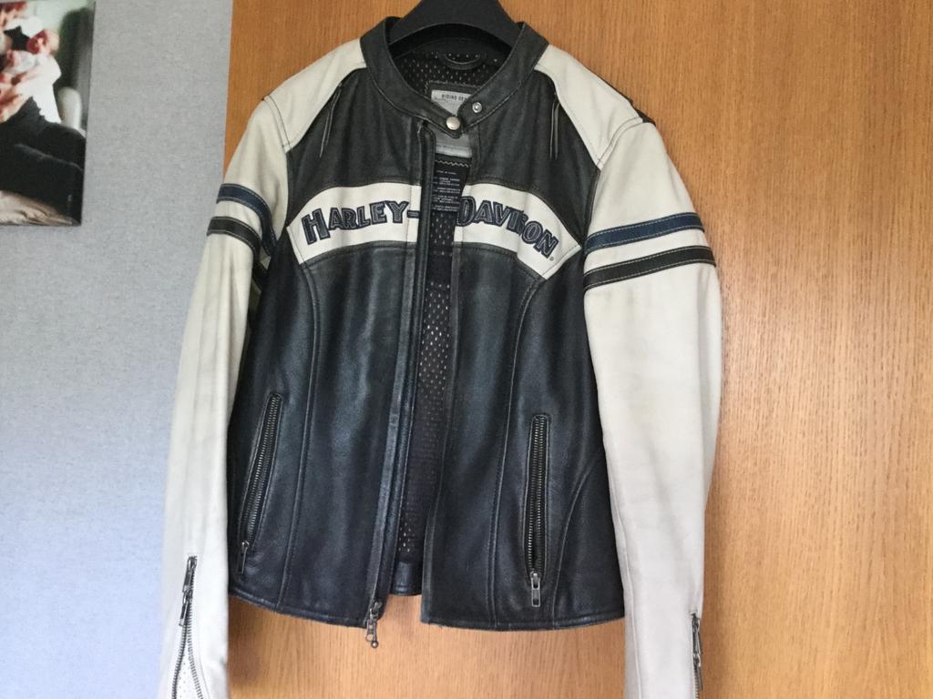 Lederen motovest dames Harley Davidson, Motoren, Ophalen, Jas | leer, Harley Davidson, Dames