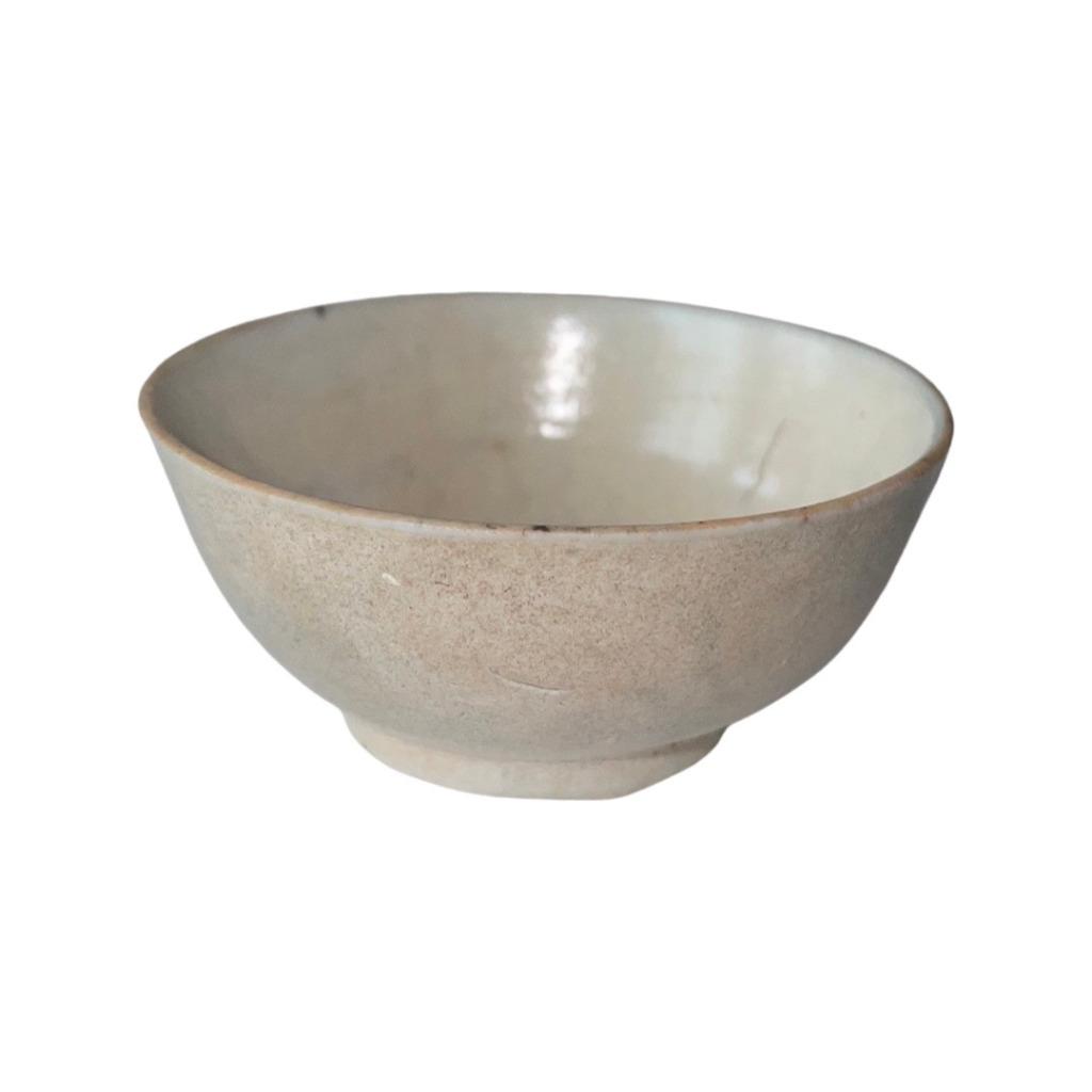 Petit pot ou coupelle blanche Asie du Sud Est