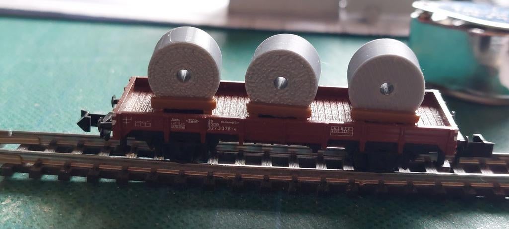 WAGON BAS NLK 0104 TRIX AVEC CHARGEMENT 1/160, Enlèvement ou Envoi, Trix, Wagon, Comme neuf