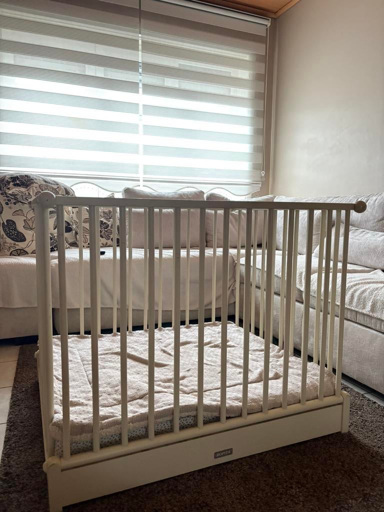 Bopita park + matras & hoes + parklegger, Kinderen en Baby's, Babyparken, Ophalen, Gebruikt, Vierkant, In hoogte verstelbaar