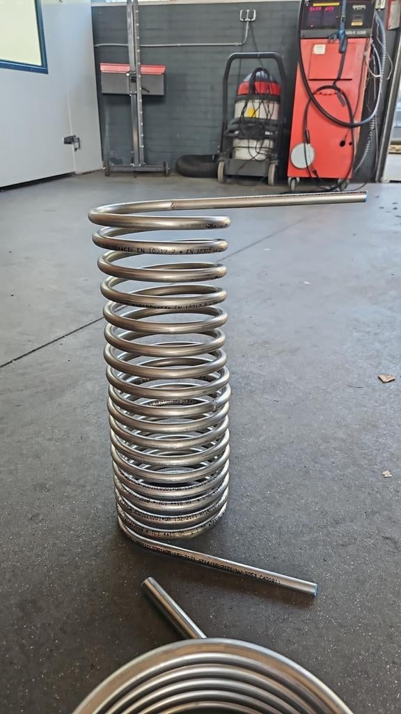 Warmtewisselaar rvs316 15mm 22mm 28mm buis, Ophalen of Verzenden, Nieuw, Kachel