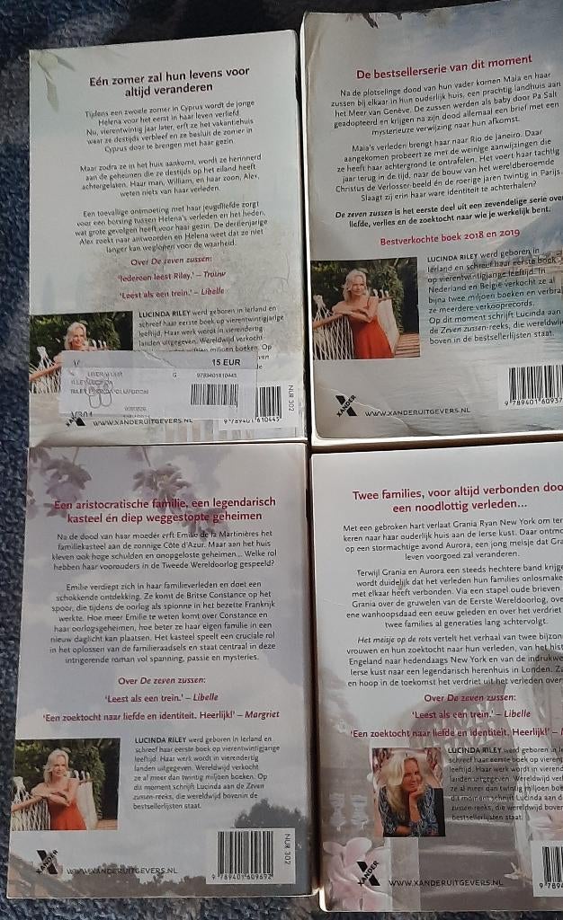7 zussen, olijfboom, lavendeltuin  meisje op de rots, Boeken, Ophalen, Zo goed als nieuw, Lucinda Riley