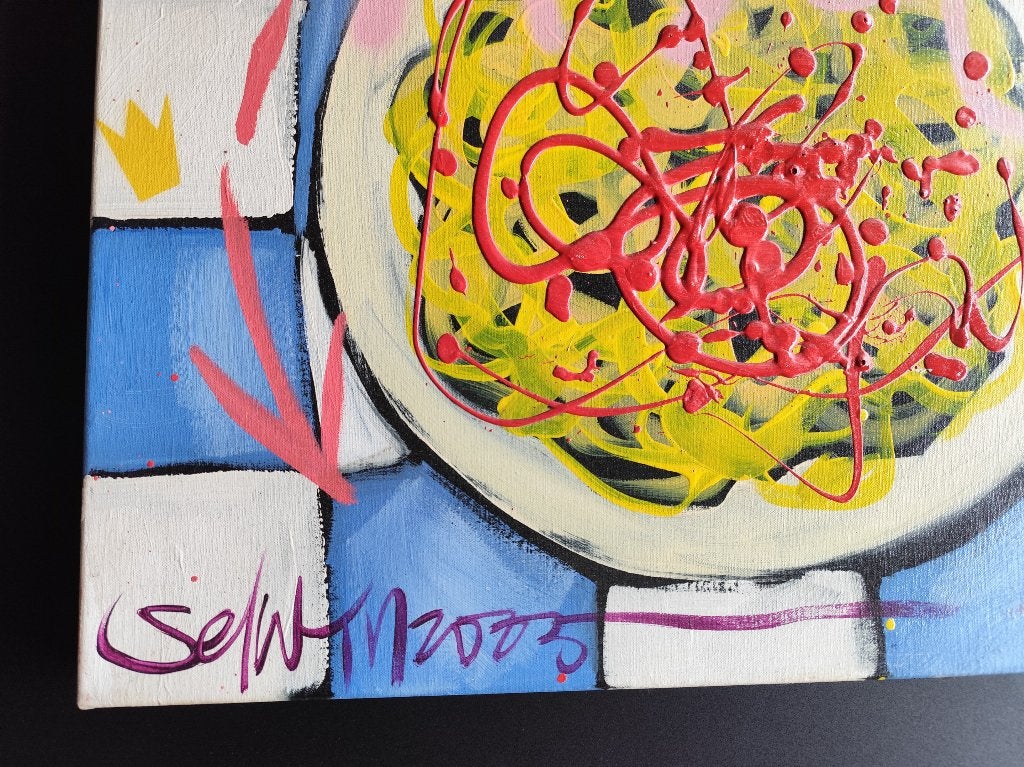 Peinture Selwyn Senatori, Enlèvement, Peinture acrylique, Toile
