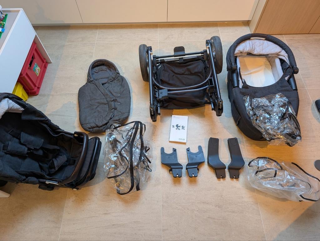 Mutsy Evo Farmer koers en draagmand + accessoires, Enlèvement, Protection de pluie