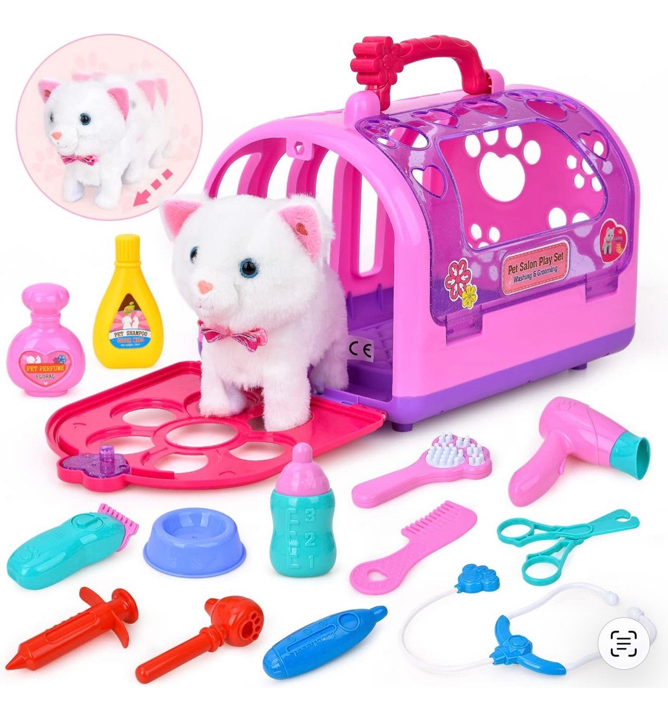 Ensemble de jouets pour enfants Cat Sound Pet Care 3+, Enlèvement ou Envoi, Neuf, Sonore