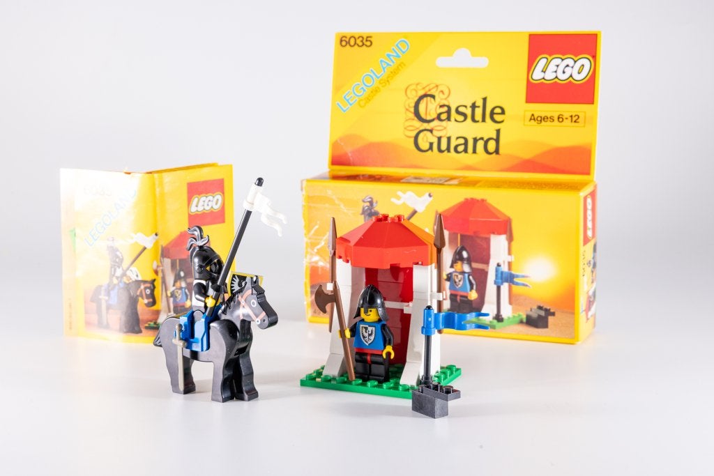 LEGO 6035 Castle Guard (1987) - complet + boîte, Instructions incluses, Enlèvement ou Envoi, Lego, Ensemble complet