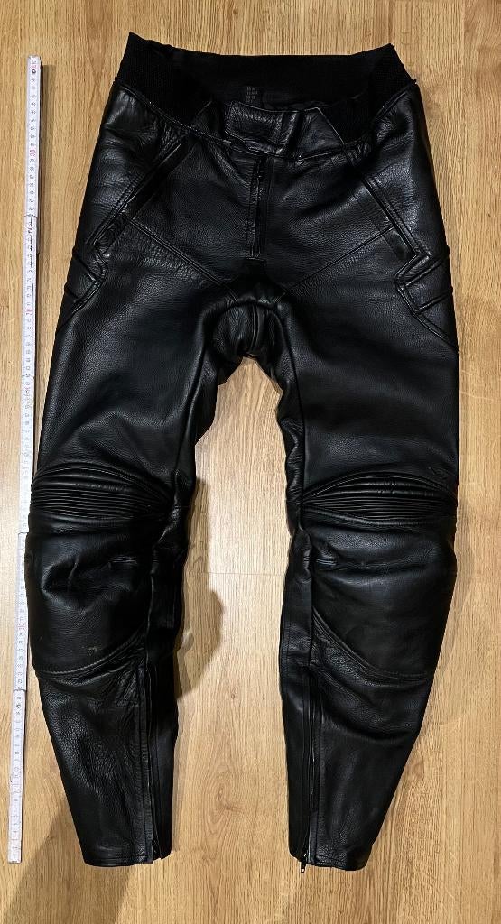 Pantalon de moto en cuir - unisexe, Taille 42/44 (L), Comme neuf, Noir, Enlèvement