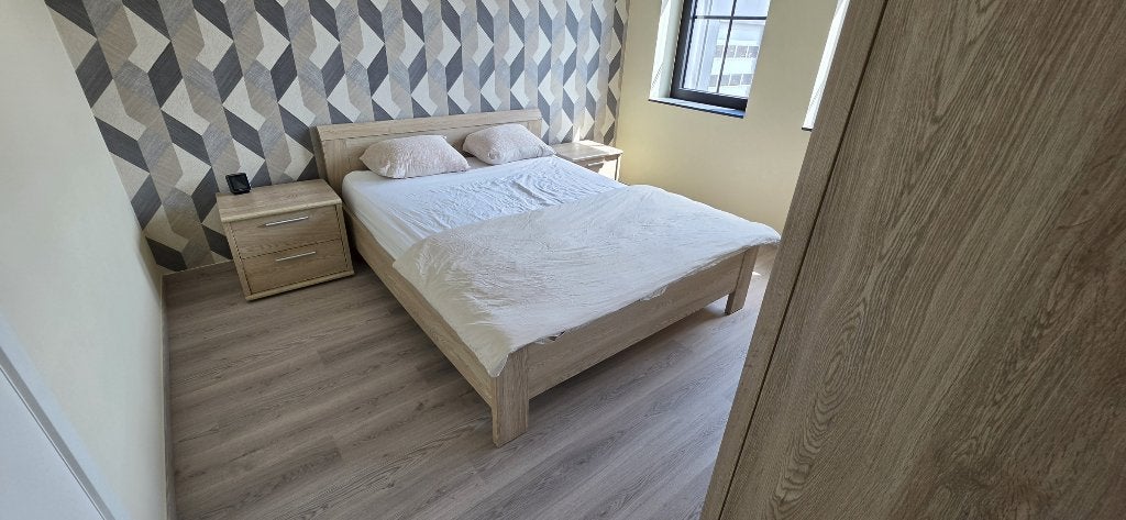 Slaapkamer - 1/2-persoons / twijfelaar eiken, Huis en Inrichting, Slaapkamer | Complete slaapkamers, Ophalen, Gebruikt, Twijfelaar